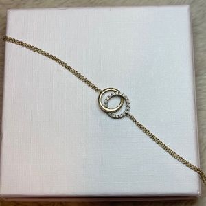 9k Gold bracelet cubic zirconia